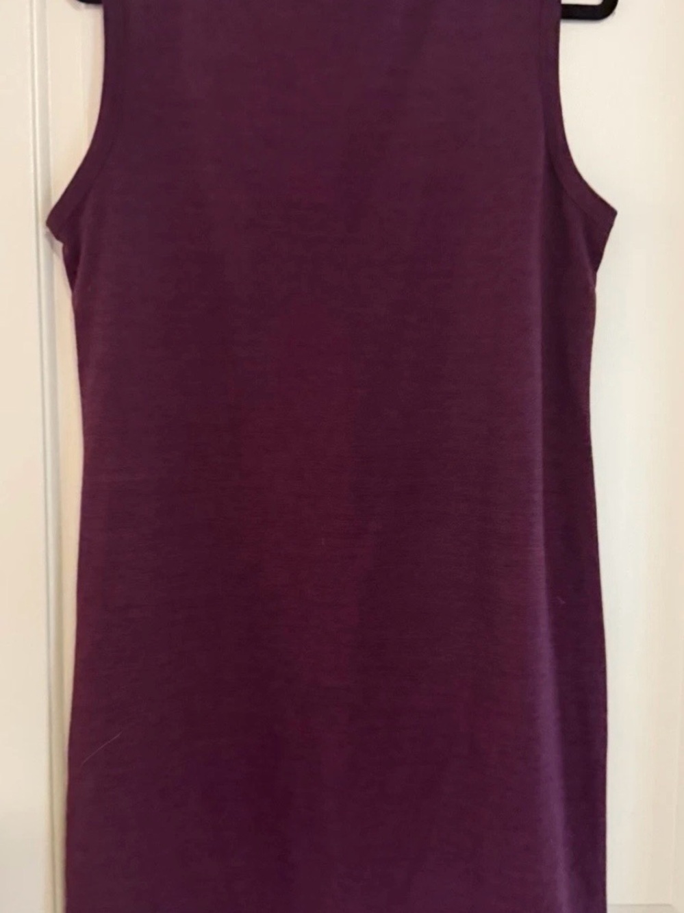 X-Large Regular 32* Cool Women’s Sleeveless Shift Dress in Deep Plum.